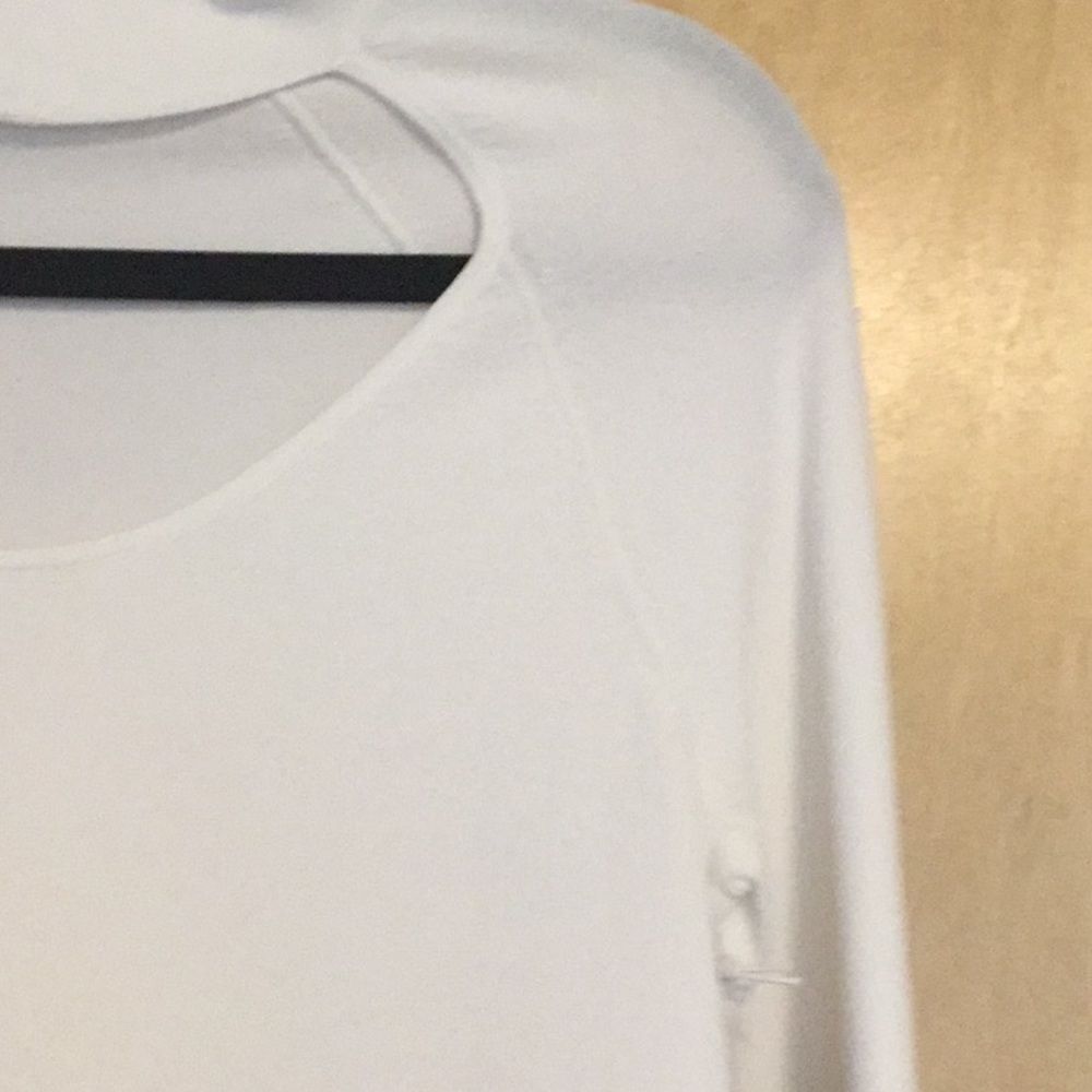 Frame Denim Scoop Cutout Long Sleeve Tee - Picture 3 of 8